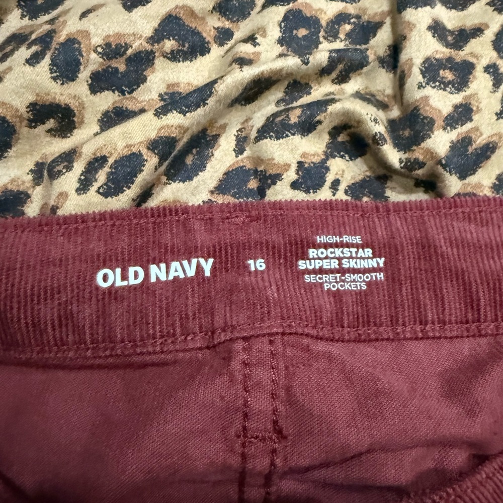 Old Navy Maroon Rockstar Skinny Pants